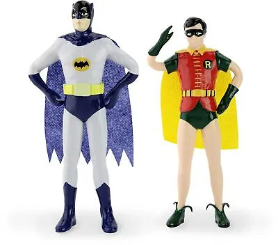 * Nj Croce Batman And Robin Classic Tv Series Nj Croce Bendable Figure Set * • $19.99