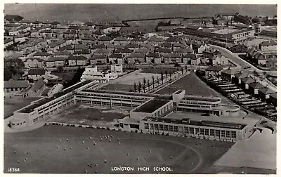 Longton High School England Vintage Postcard • £2.80