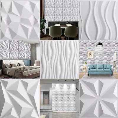 £52.94 • Buy 3D Wall Panels Ceiling Covering Cladding Wallpaper Kitchen Decorative Tiles 50Cm
