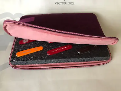 Collector Display Storage Carry Case For Victorinox Swiss Army Knife 91mm ORCHID • $19.99