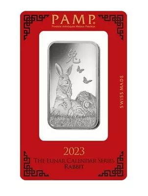 PAMP 1 Oz Lunar 2023 Year Of The Rabbit Silver - SKU# A019 • $56.68