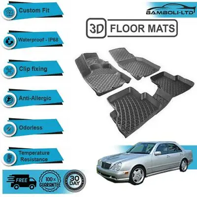 3D Molded Interior Car Floor Mat For Mercedes E Class W210 1998-2003(Black) • $94.90