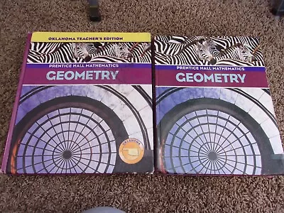 Prentice Hall Mathematics GEOMETRY 2004 Student Textbook Teacher Edition SET • $49.99