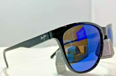 Maui Jim Sugar Cane Mj 783-02 Gloss Black W/ Blue Hawaii Polarized Sunglasses 9 • $120