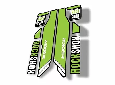 Rock Shox BOXXER 2015 Mountain Bike Cycling Decal Kit Sticker Adhesive Green • $19.99