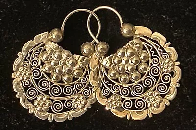 Arracada Jerezana #7 Hand Made Silver 925 Filigree Jerez Zacatecas Earrings • $145.69