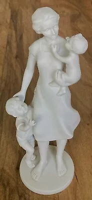 Vintage Kaiser White Bisque Porcelain Figurine Mother And Children # 438 Germany • $49.99