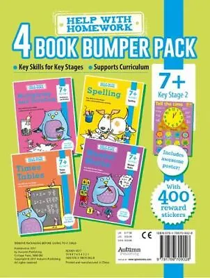 Help With Homework- 4 Book Bum New Book • £7.80
