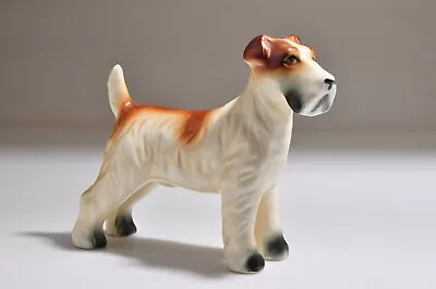 Vintage Ceramic Dog Figurine - 4 3/8  Tall X 5.5 Long • $19.99