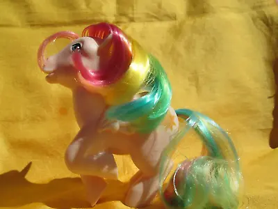 Vintage  Cute 1983 Hasbro My Little Pony G 1 Rainbow Pony Starshine Figure Flow • $24.79