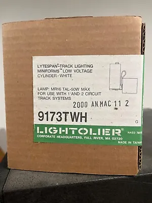 NEW Lightolier Miniforms 9173TWH Track Light White MR-16 TAL-50W MAX Low Voltage • $20