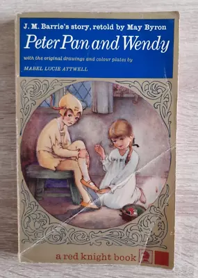 Peter Pan And Wendy Vintage Red Knight Paperback Book (1969) • £7.50