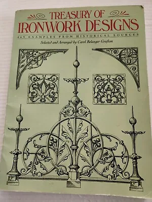 Dover Pictorial Archive Ser.: Treasury Of Ironwork Designs : 469 Examples... • $5.29