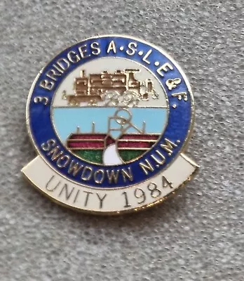  Colliery Mining Miners Strike 1984 ASLEF / NUM  Badge • £25