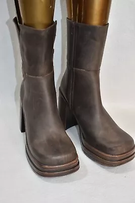 Skechers Boots Brown Platform Size 7.5  Vintage Leather • $139.99