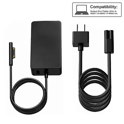 65W AC Power Supply Charger For Microsoft Surface Book Pro 3 4 5 6 7 8 9 Laptop • $13.99