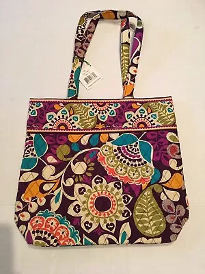 Vera Bradley Nwt Retired Plum Crazy Tote 14368-137 • $35