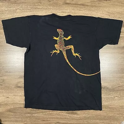 VTG Marlboro Unlimited Shirt Mens XL Black Lizard Gecko Cigarette Pocket 90s • $69.95