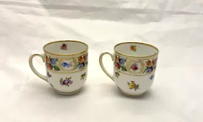 Schumann Bavarian Demitasse Cups Set Of 2 No Saucers Vintage GUC • $10