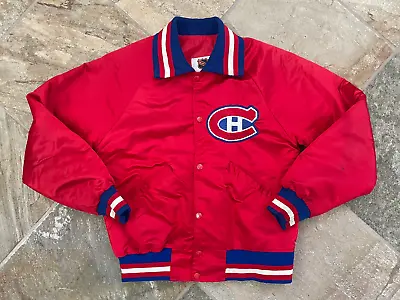 Vintage Montreal Canadiens Starter Satin Hockey Jacket Size Medium • $129