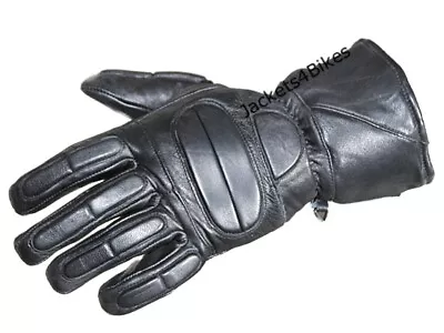 Men’s Winter Gauntlet Motorcycle Gloves 100% Natural Sheep Leather Thinsulate • $19.99