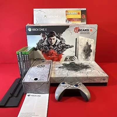 Microsoft Xbox One X 1TB Gears 5 Limited Edition Console Bundle. Clean. W 5 Game • $449.99