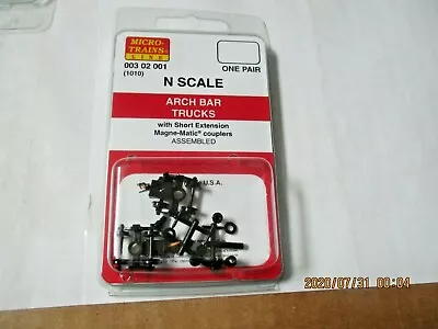 Micro-Trains Stock # 00302001 (1010) Arch Bar Trucks Short Extension N-Scale • $9.25