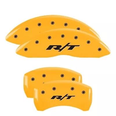 MGP Caliper Covers Set Of 4 Yellow Finish Black RT1 (Truck) • $289