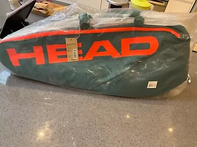 Head Pro Tennis Bag Dyfo Dark Cyan/Fluo Orange 2023  Medium For 5-6 Rackets 2023 • £40