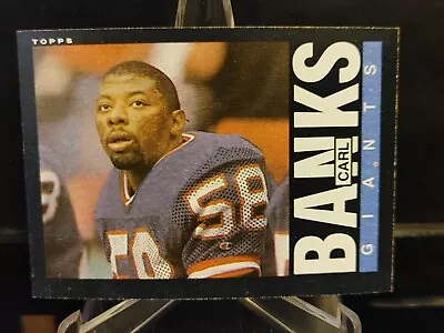 Carl Banks 1985 Topps #111 - New York Giants - Bw • $1