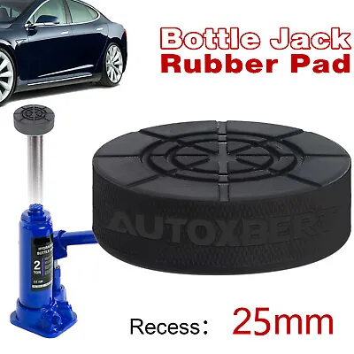 For Bottle Jack Protection Pad 25mm Dia Recess On Bottom Heavy Duty Rubber Pad • $6.98