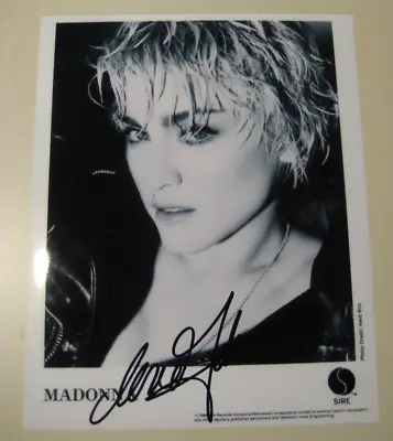 MADONNA Signed Blond Ambition Tour Sire Promo Photo 8x10 With COA • $189