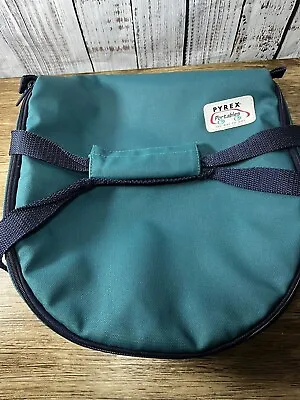 Pyrex Portables Green Round Insulated Carrying Case W/Handles~Hot Pack • $16.99