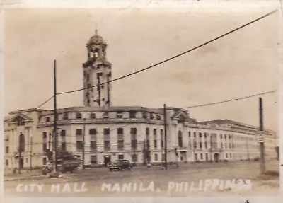 Vtg Found Photo The Philippines 1945 '46 Manila City Hall Building WW2 Pacific • $7.19