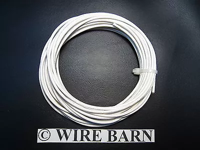 Mtw 18 Awg Gauge White Stranded Copper Wire 25 Feet Machine Tool Wire- Usa Made • $6.44