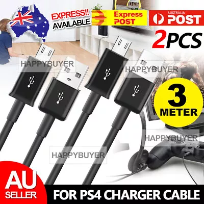$6.45 • Buy 3M Charger Charging Cable Cord Sync USB Power For PS4 PLAYSTATION 4 Controller