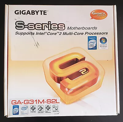 New Gigabyte GA-G31M-S2L LGA 775 Motherboard • $110.39