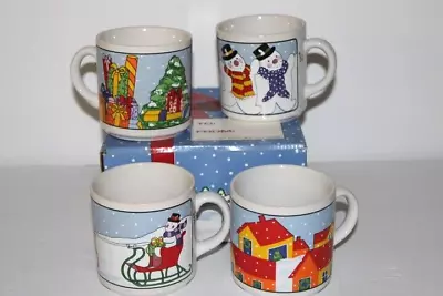 Vintage Christmas Mugs - Set Of 4 By Houze Corp. • $24.99