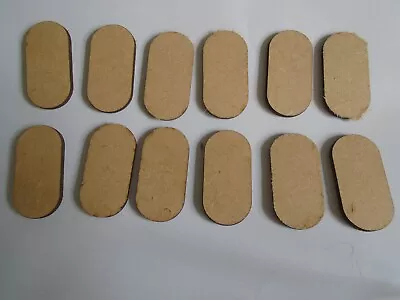 50x25mm Wargame Bases PILL BASES LASER CUT MDF 2mm Or 3mm Cavalry Animals Etc • £3.40