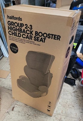£20 • Buy Halfords Group 2-3 High Back Booster Child Car Seat 15-36Kgs Used