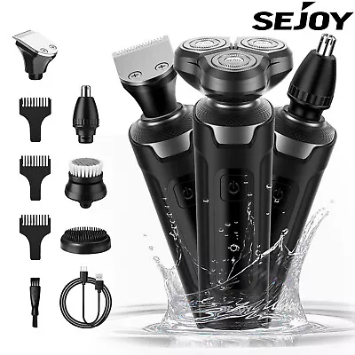 Men's Electric Shaver 5in1 Hair Clippers Rechargeable Grooming Kit Wet/dry • $19.99