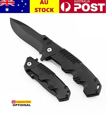 US DESIGN Folding Knife Tactics Survival Pocket Knives Camping Hunting AU Seller • $13.49