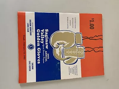 1982 Saginaw Valley GOLDEN GLOVES Pamphlet Program Box35 • $25.14