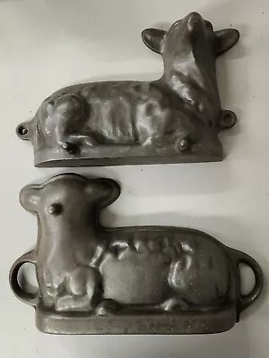 Antique Vintage Cast Iron Lamb Cake Mold • $85.99