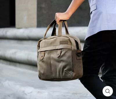 Waterfield Designs Bolt Briefcase Small EDC SFBags USA Waxed Canvas Leather • $220