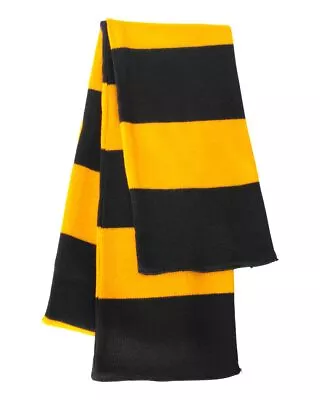 Unisex Rugby-Striped Knit Scarf SP02 • $15.17