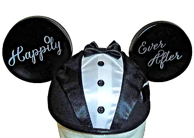 Disney Parks Mickey Mouse Ears Happily Ever After Wedding Groom Hat NEW • $20