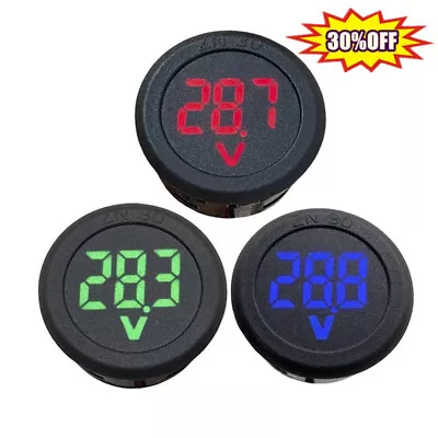 4-100V LED Digital Voltmeter Voltage Meter Battery Gauge Car Marine Motorcycle • $1.98