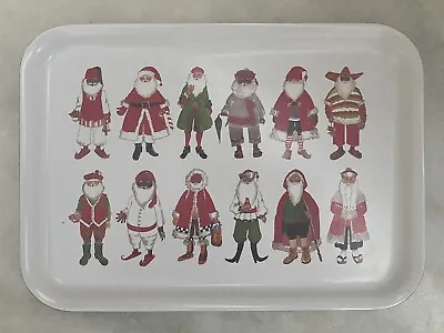 🎅🏼 IKEA 12 SANTA’S OF THE WORLD PLASTIC CHRISTMAS COLLECTABLE TRAY Gift • $20