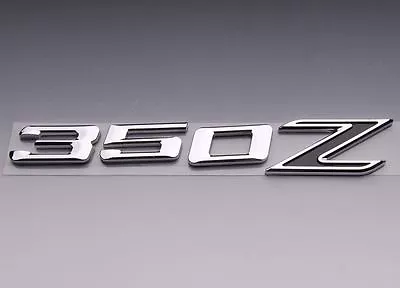 3d Style Letters Trunk Lid Rear Emblem Chrome 350 Z Black Badge Fits Nissan 350z • $18.99